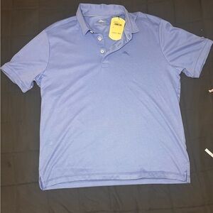 Tommy Bahama Men's Light Blue Polo Shirt